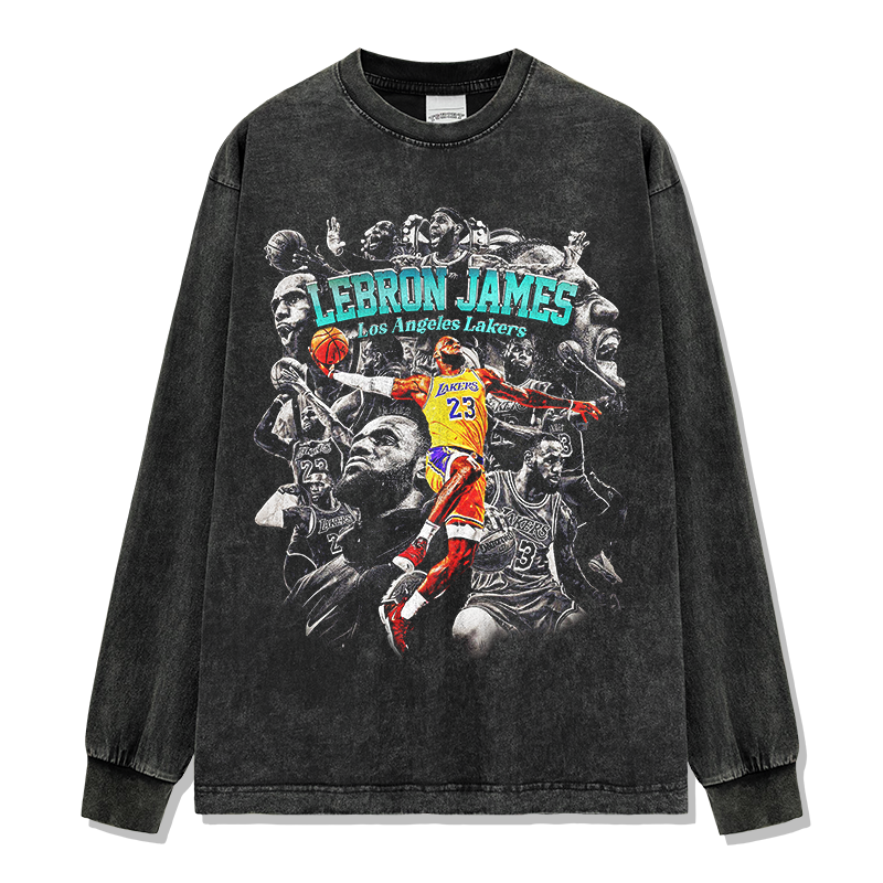 LEBRON JAMES LONG SLEEVE – שחור שטוף