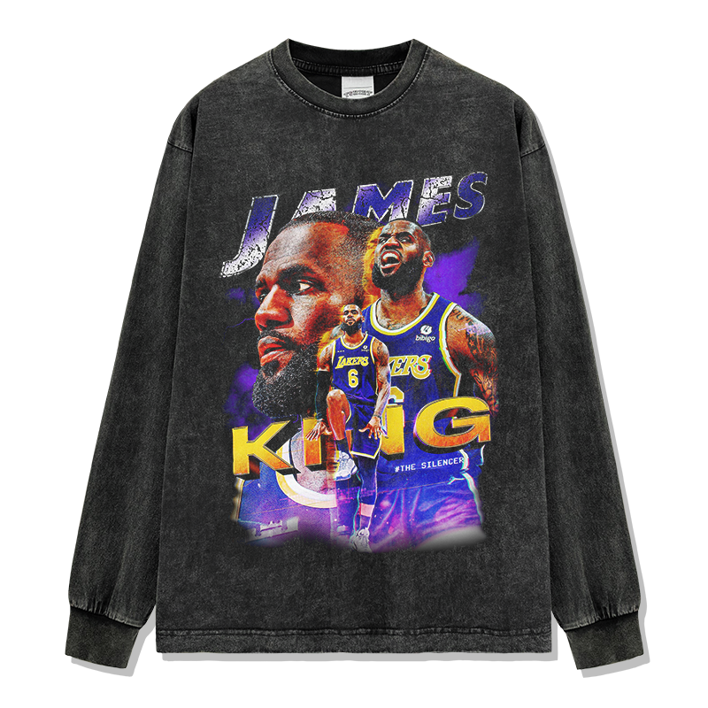 LEBRON JAMES LONG SLEEVE – שחור שטוף