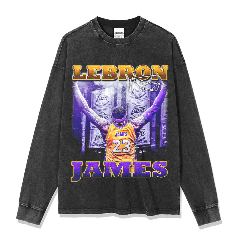 LEBRON JAMES LONG SLEEVE – שחור שטוף