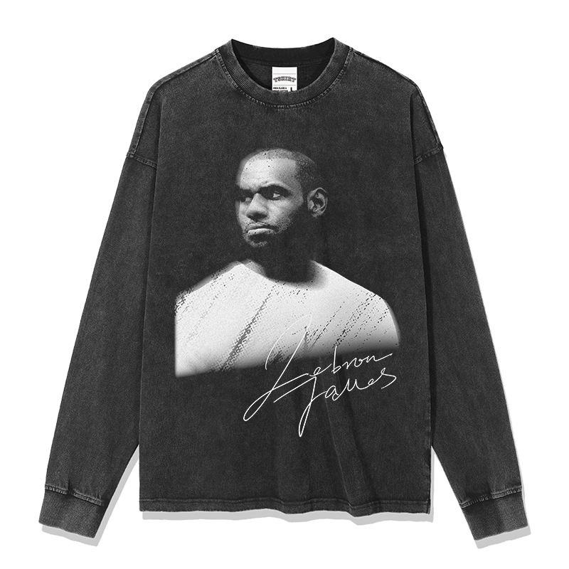 LEBRON JAMES LONG SLEEVE – שחור שטוף