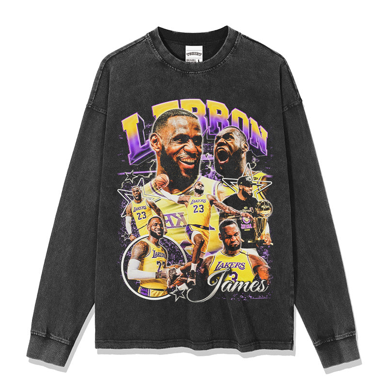 LEBRON JAMES LONG SLEEVE – שחור שטוף