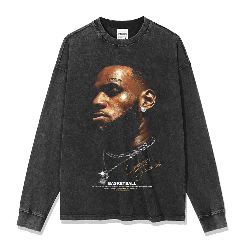 LEBRON JAMES LONG SLEEVE · STEP BACK