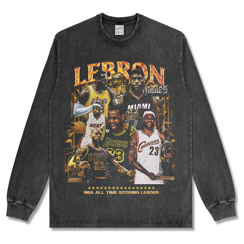 LEBRON JAMES LONG SLEEVE – שחור שטוף