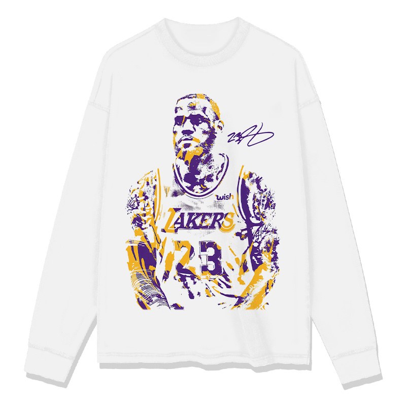 LEBRON JAMES LONG SLEEVE – לבן