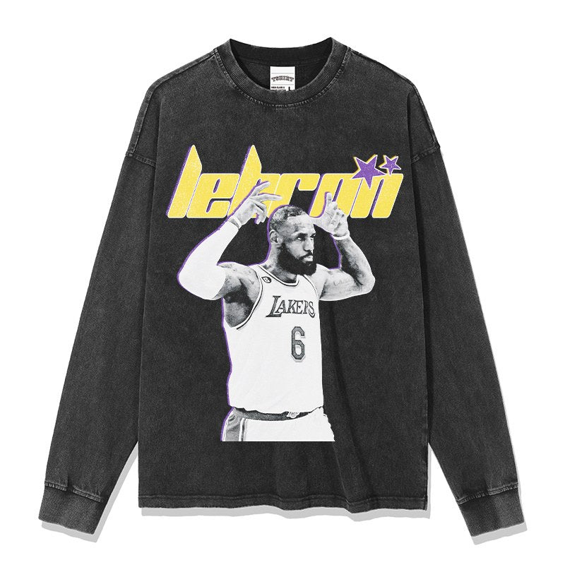 LEBRON JAMES LONG SLEEVE – שחור שטוף
