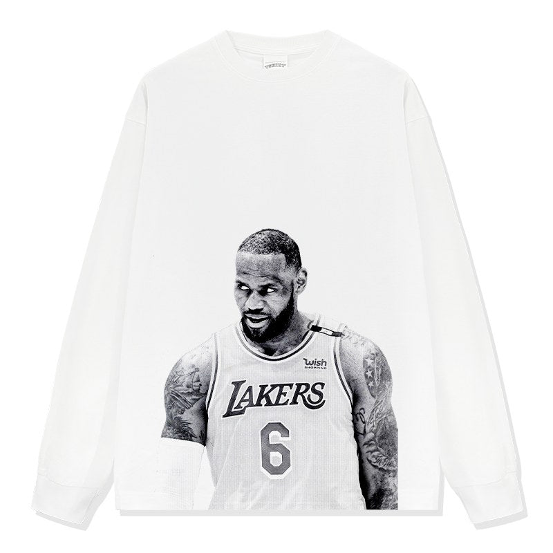LEBRON JAMES LONG SLEEVE – לבן