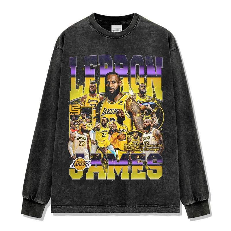 LEBRON JAMES LONG SLEEVE – שחור שטוף