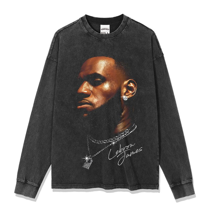 LEBRON JAMES LONG SLEEVE – שחור שטוף