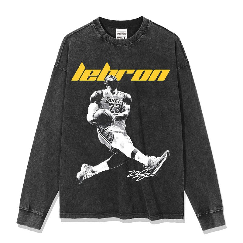LEBRON JAMES LONG SLEEVE – שחור שטוף