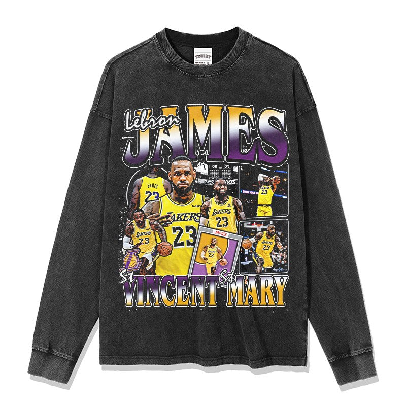 LEBRON JAMES LONG SLEEVE · FADEAWAY