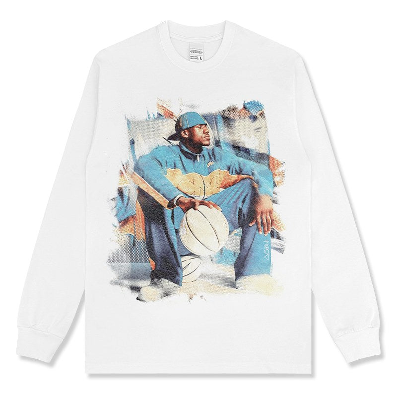 LEBRON JAMES LONG SLEEVE – לבן
