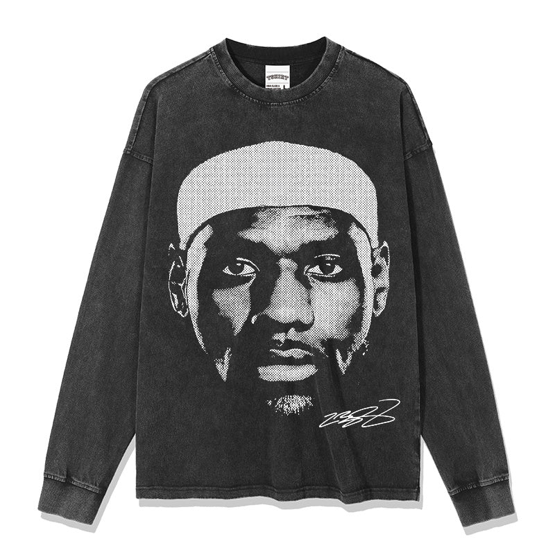LEBRON JAMES LONG SLEEVE – שחור שטוף