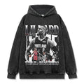 DAMIAN LILLARD VINTAGE HOODIE – שחור שטוף