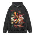 DAMIAN LILLARD VINTAGE HOODIE – שחור שטוף