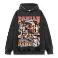 DAMIAN LILLARD VINTAGE HOODIE – שחור שטוף