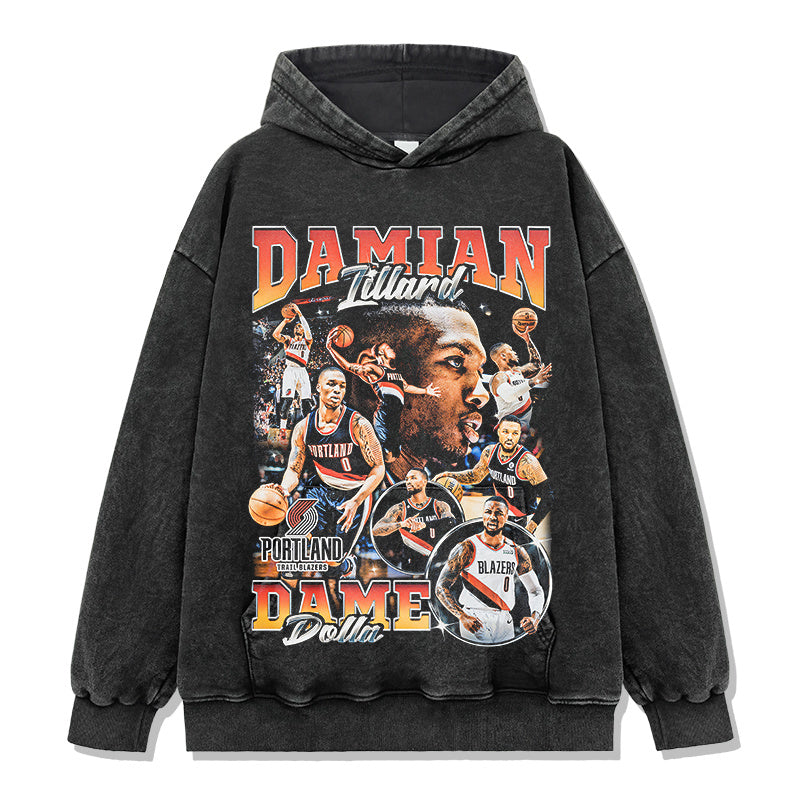 DAMIAN LILLARD VINTAGE HOODIE · CLUTCH