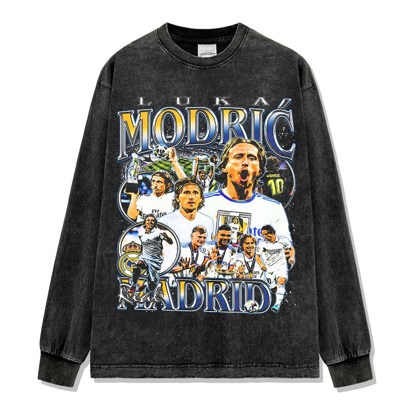 LUKA MODRIĆ LONG SLEEVE – שחור שטוף