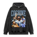 MARADONA VINTAGE HOODIE – שחור שטוף