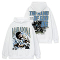 MARADONA VINTAGE HOODIE – לבן