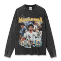 MARADONA LONG SLEEVE – שחור שטוף