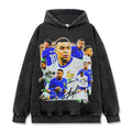 MBAPPÉ VINTAGE HOODIE – שחור שטוף