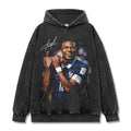 MBAPPÉ VINTAGE HOODIE – שחור שטוף