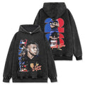 MBAPPÉ VINTAGE HOODIE – שחור שטוף