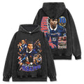 MBAPPÉ VINTAGE HOODIE – שחור שטוף