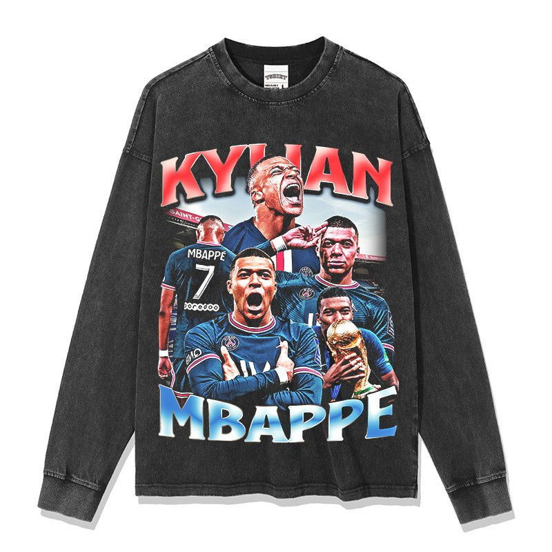 MBAPPÉ LONG SLEEVE – שחור שטוף