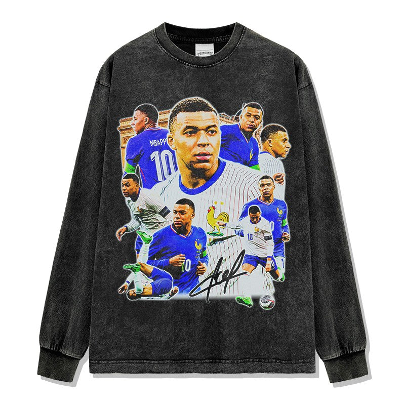 MBAPPÉ LONG SLEEVE – שחור שטוף