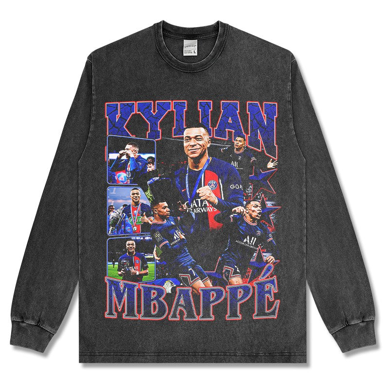 MBAPPÉ LONG SLEEVE – שחור שטוף