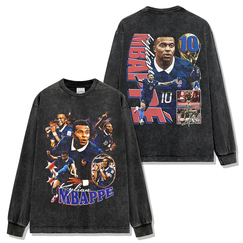 MBAPPÉ LONG SLEEVE – שחור שטוף