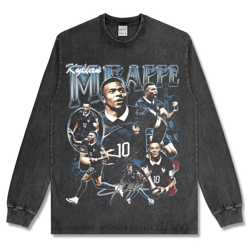 MBAPPÉ LONG SLEEVE – שחור שטוף