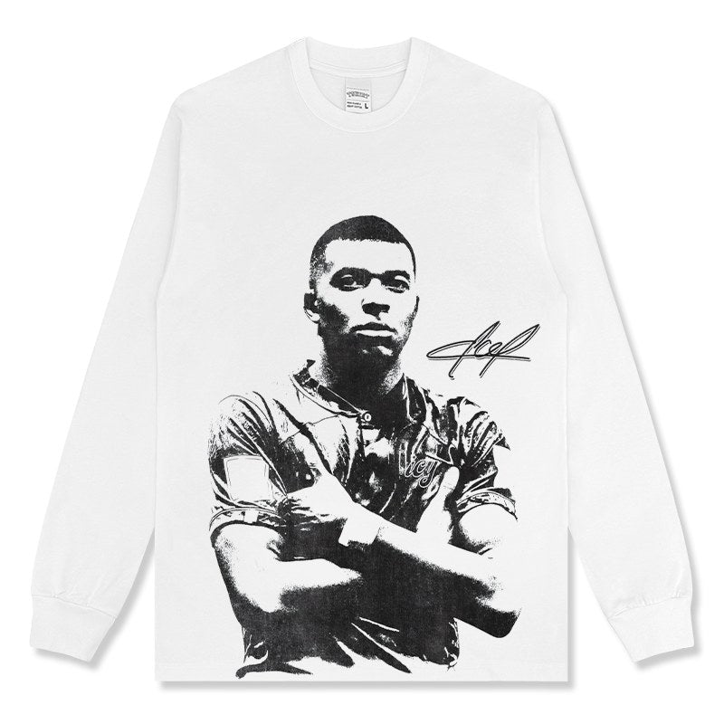 MBAPPÉ LONG SLEEVE – לבן