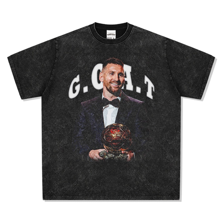MESSI VINTAGE TEE · TOP BIN
