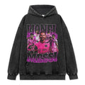 MESSI VINTAGE HOODIE – שחור שטוף