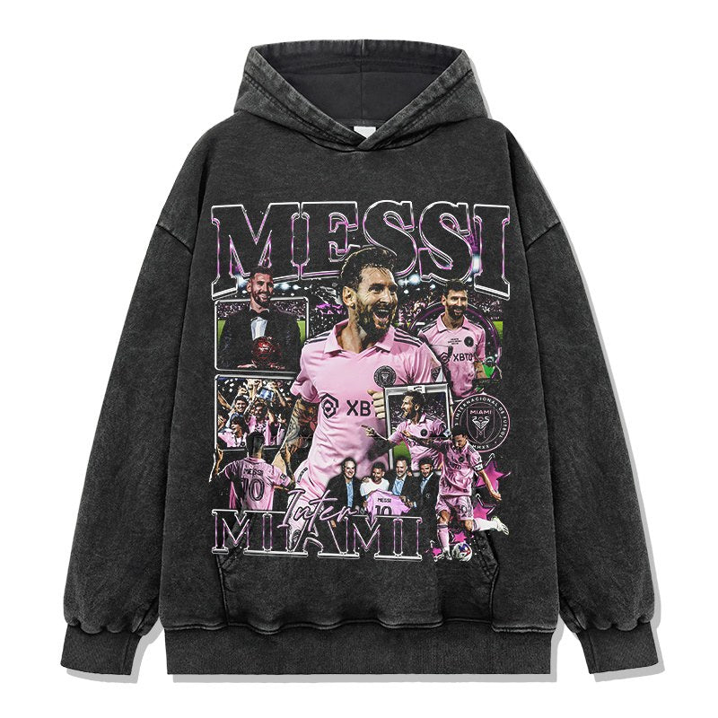 MESSI VINTAGE HOODIE · NUTMEG
