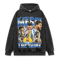 MESSI VINTAGE HOODIE – שחור שטוף