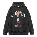 MESSI VINTAGE HOODIE – שחור שטוף