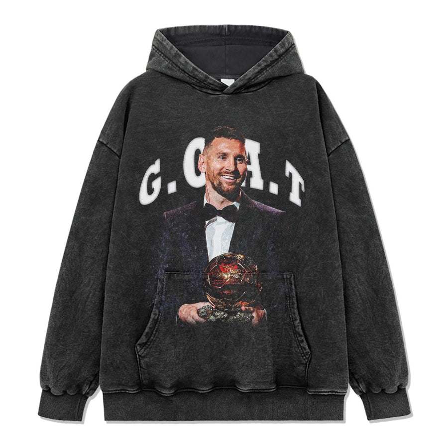 MESSI VINTAGE HOODIE · TOP BIN