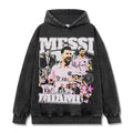 MESSI VINTAGE HOODIE – שחור שטוף