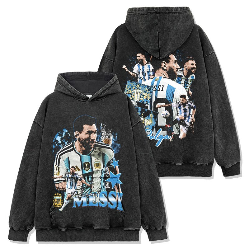 MESSI VINTAGE HOODIE · GOLDEN BOOT