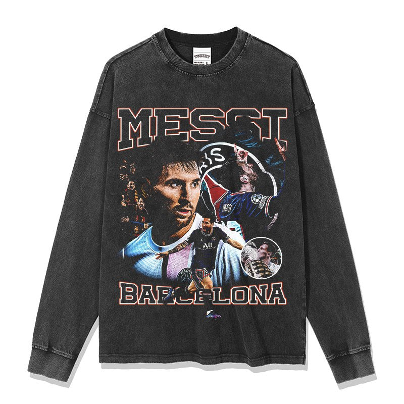 MESSI LONG SLEEVE – שחור שטוף