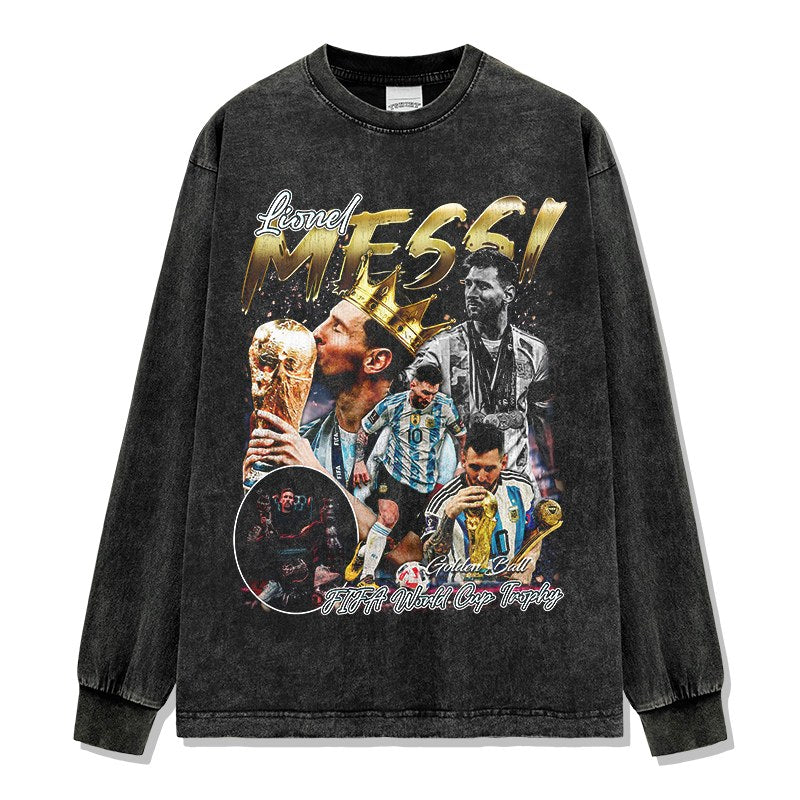 MESSI LONG SLEEVE – שחור שטוף