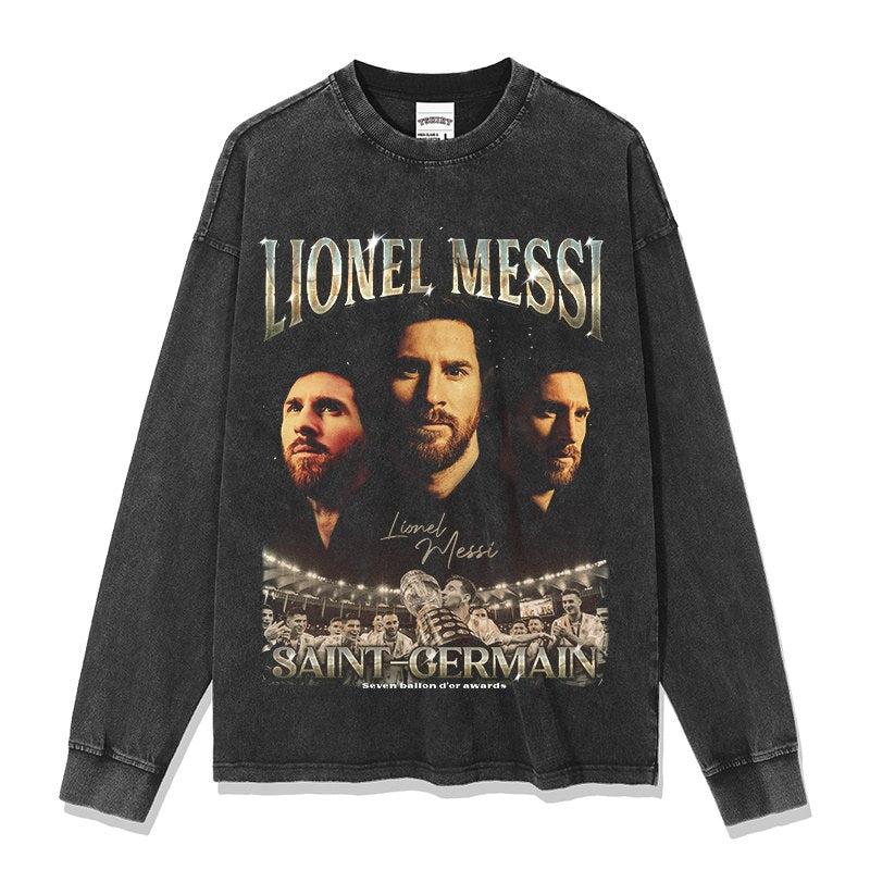 MESSI LONG SLEEVE – שחור שטוף
