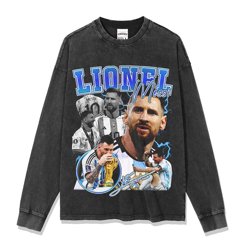 MESSI LONG SLEEVE – שחור שטוף