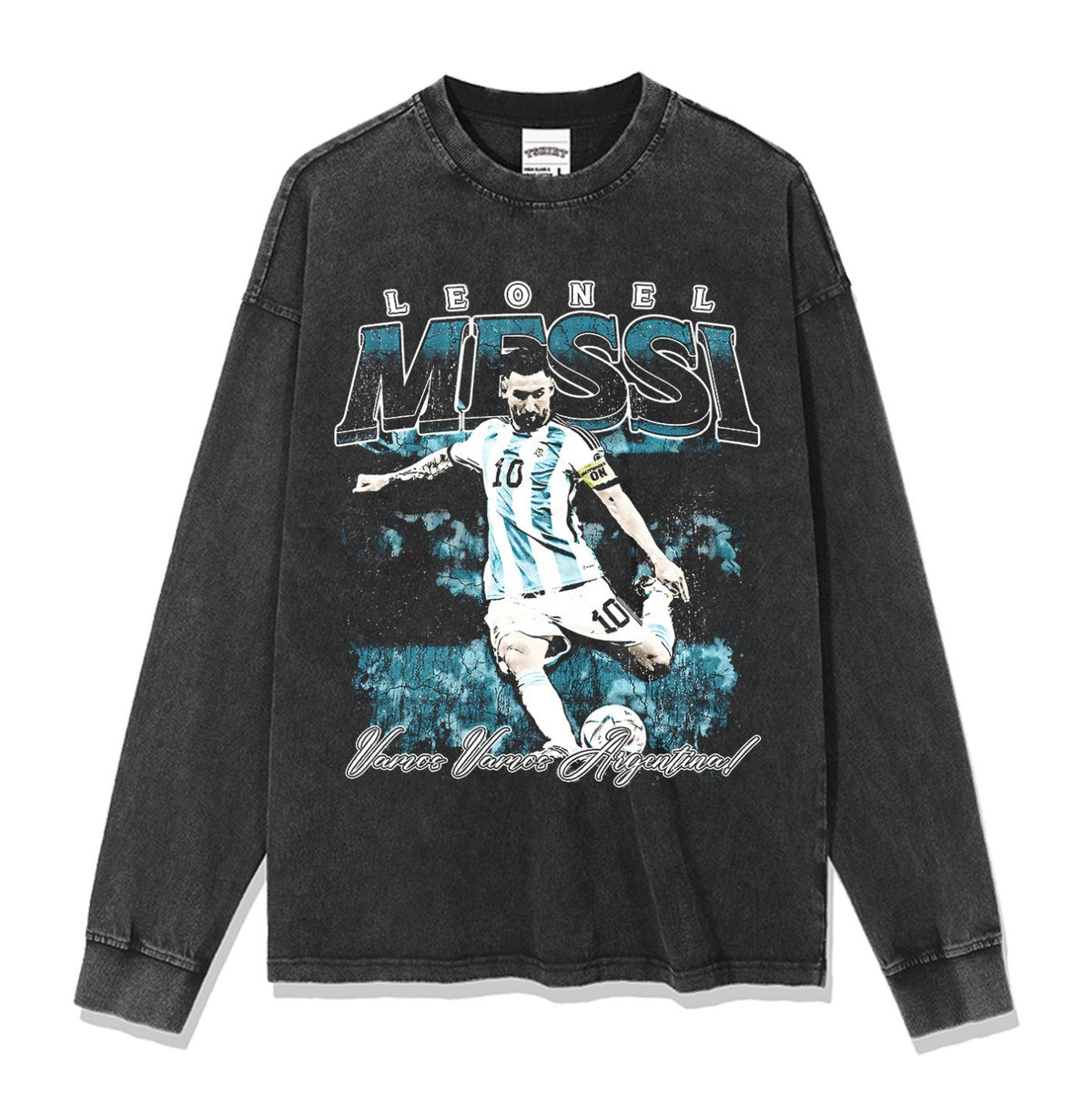 MESSI LONG SLEEVE – שחור שטוף