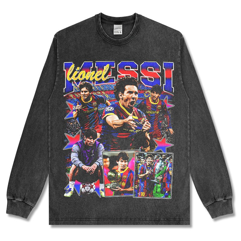 MESSI LONG SLEEVE – שחור שטוף
