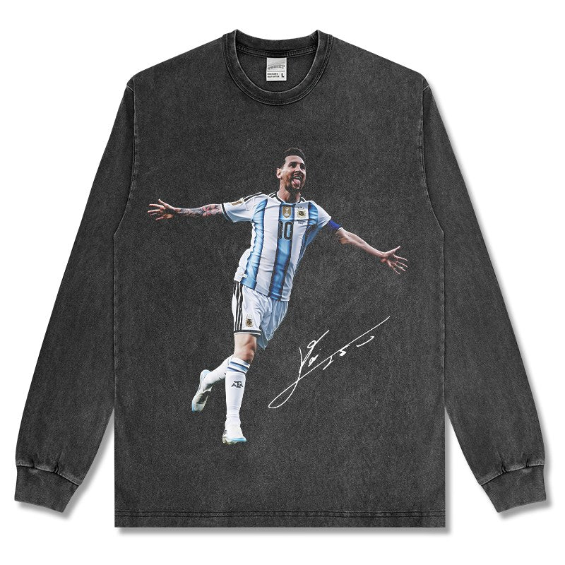MESSI LONG SLEEVE – שחור שטוף