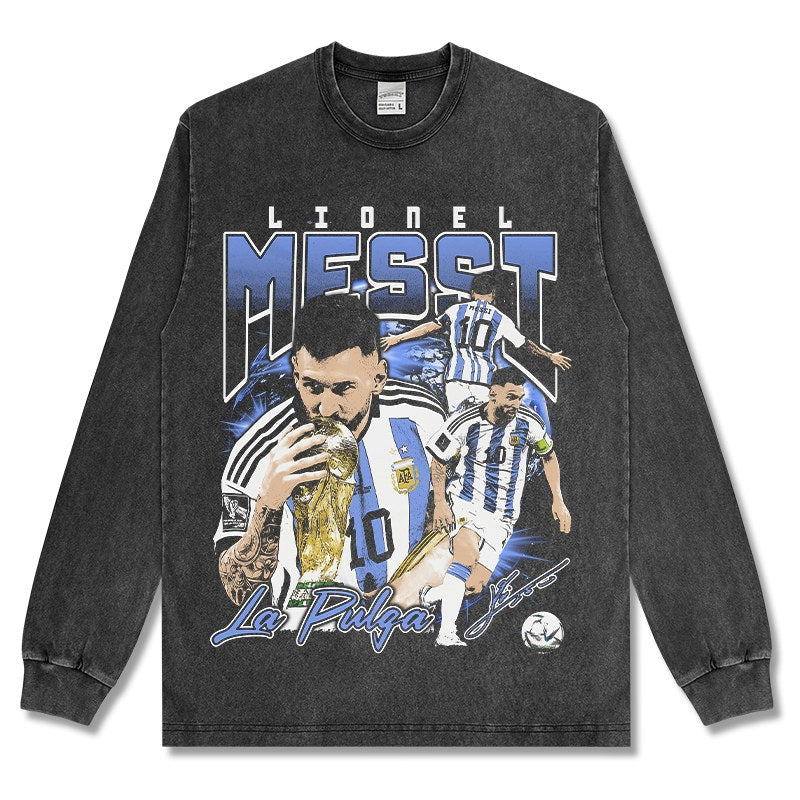 MESSI LONG SLEEVE – שחור שטוף